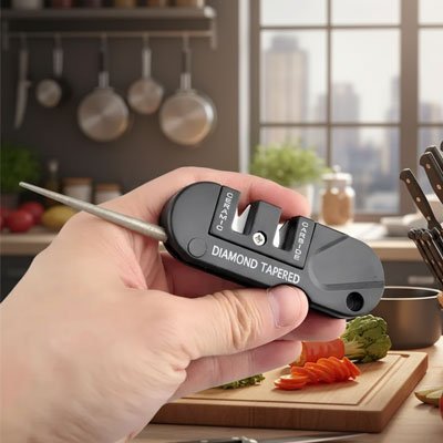 Aiguiseur couteau pratique offrant un affûtage rapide et efficace pour les couteaux de cuisine